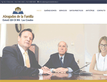 Tablet Screenshot of abogadosdelafamilia.cl